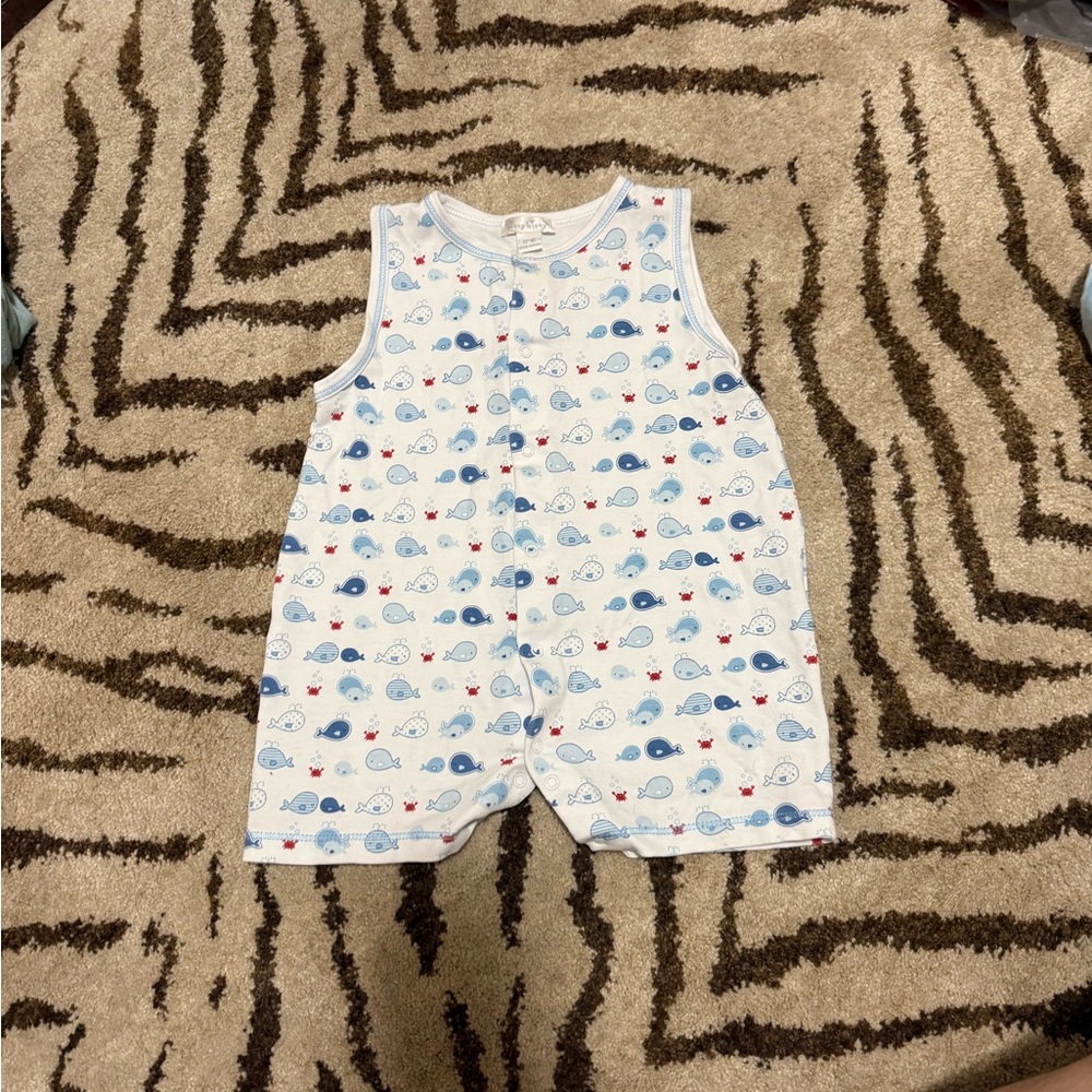 Cute Whale Print Baby Romper Kissy Kissy
